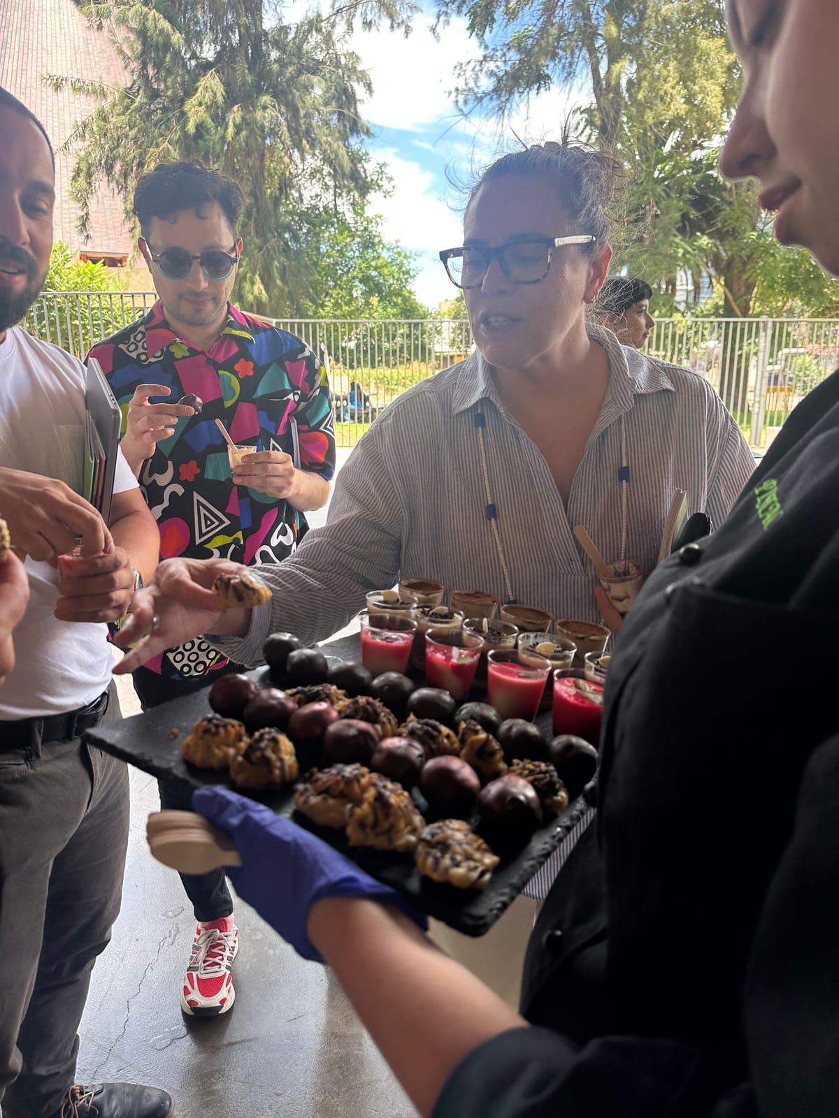 Servicio de bocadillos en evento